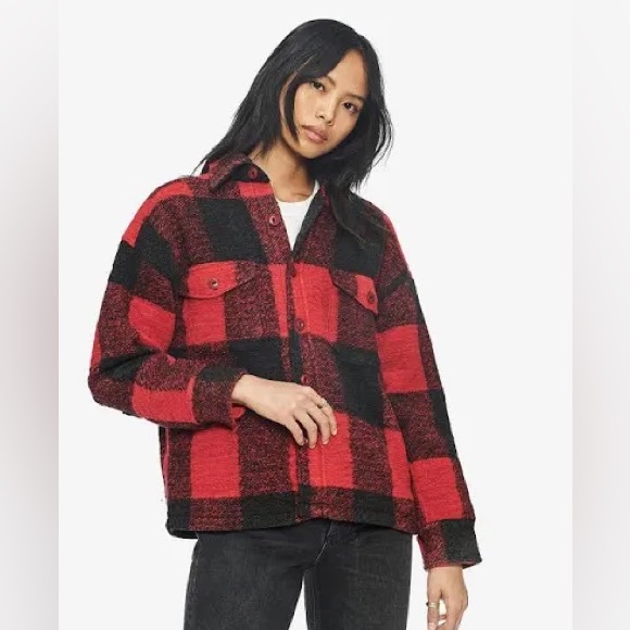 Anine Bing Bobbi Flannel Jacket - Classic Style - Size S - Picture 4 of 13